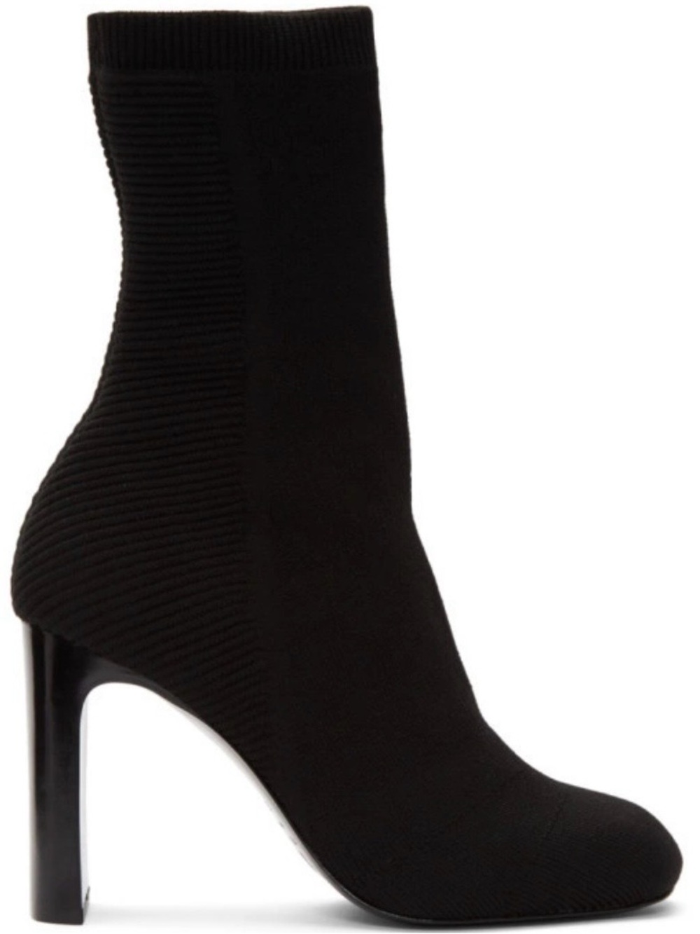 rag and bone Black Knit Ellis Boots EU 38.5 US 8